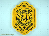 1984 Fort York Boy Scout Weekend (chenille)